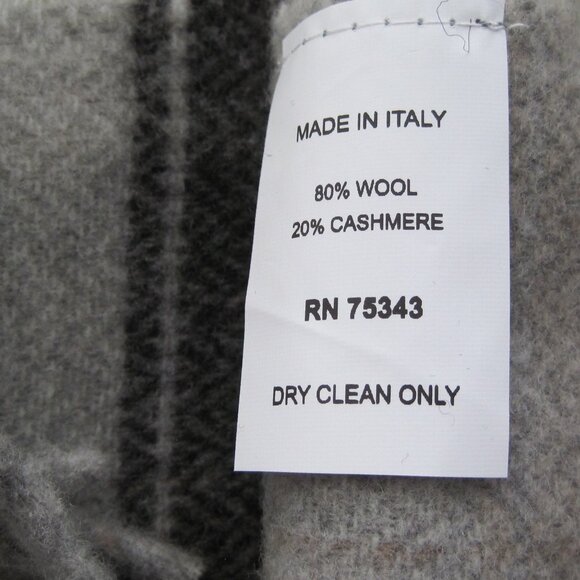 IL MORO FIRENZE Cashmere Blend Plaid Scarf Made in Italy - Picture 2 of 4